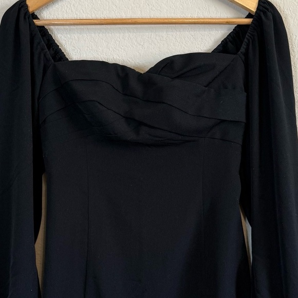 Abercrombie & Fitch Black Long Sleeve Lightweight Mini Dress Size Small - Picture 2 of 9